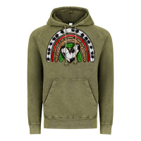 Vintage Olive soccer rainbow Vintage Hoodie - Zillion Design Studio