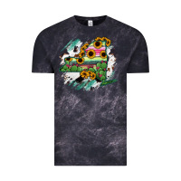 Cloud Black New York State Map Vintage Tee - RanaPortraitStore