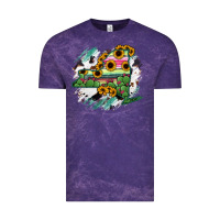 Cloud Purple New York State Map Vintage Tee - RanaPortraitStore