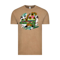 Vintage Coffee New York State Map Vintage Tee - RanaPortraitStore