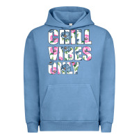 Pigment Pebble Blue Chill Vibes Only Urban Hoodie - Bettercallsaul