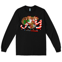 Black joy with baseball and christmas gift and candies Long Sleeve Tee - AdoDesignShop