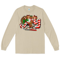 Mushroom joy with baseball and christmas gift and candies Long Sleeve Tee - AdoDesignShop