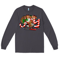 Smoke joy with baseball and christmas gift and candies Long Sleeve Tee - AdoDesignShop