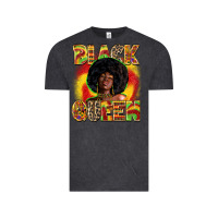 Vintage Black Black queen juneteenth Vintage Tee - Zillion Design Studio