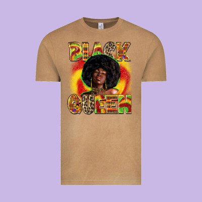 Black Queen Juneteenth Vintage Tee Designed By Zillion Design Studio