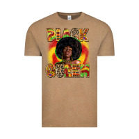 Vintage Coffee Black queen juneteenth Vintage Tee - Zillion Design Studio