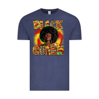 Vintage Denim Black queen juneteenth Vintage Tee - Zillion Design Studio