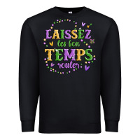 Black laissez les bon temps rouler Premium Sweatshirt - MaliasSmallBusiness