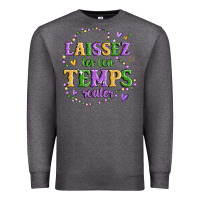 Charcoal Heather laissez les bon temps rouler Premium Sweatshirt - MaliasSmallBusiness