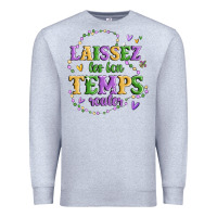 Heather Grey laissez les bon temps rouler Premium Sweatshirt - MaliasSmallBusiness