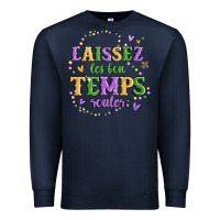 Navy laissez les bon temps rouler Premium Sweatshirt - MaliasSmallBusiness