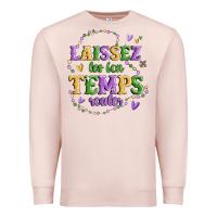 Pale Pink laissez les bon temps rouler Premium Sweatshirt - MaliasSmallBusiness