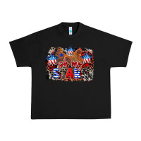 Black Oh my stars chicken 4th of july Urban Heavy Tee - CowGirlArtShop