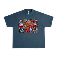 Midnight Navy Oh my stars chicken 4th of july Urban Heavy Tee - CowGirlArtShop