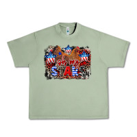 Oil Green Oh my stars chicken 4th of july Urban Heavy Tee - CowGirlArtShop