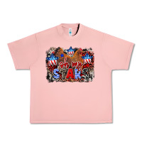 Salmon Oh my stars chicken 4th of july Urban Heavy Tee - CowGirlArtShop