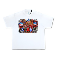 White Oh my stars chicken 4th of july Urban Heavy Tee - CowGirlArtShop