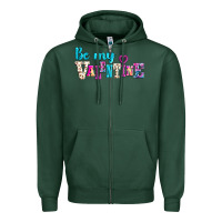 Sports Green be my valentine Zipper Hoodie - AdoDesignShop