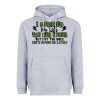 Heather Grey i married my wife for her looks Heavyweight Hoodie - MaliasSmallBusiness