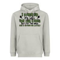 Moon Dust i married my wife for her looks Heavyweight Hoodie - MaliasSmallBusiness