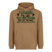 Toasted Coconut i married my wife for her looks Heavyweight Hoodie - MaliasSmallBusiness