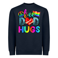 Navy free dad hugs Heavyweight Sweatshirt - Zillion Design Studio