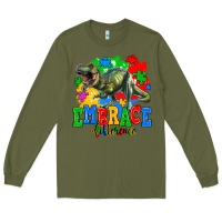 Army Green embrace difference Long Sleeve Tee - AdoDesignShop