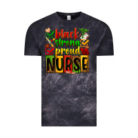 Cloud Black Black strong proud Nurse juneteeenth Vintage Tee - Zillion Design Studio