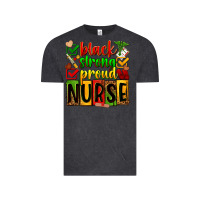 Vintage Black Black strong proud Nurse juneteeenth Vintage Tee - Zillion Design Studio