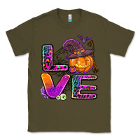 Army Green halloween love Classic Tee - AdoDesignShop