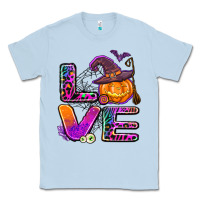 Dusty Blue halloween love Classic Tee - AdoDesignShop