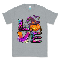 Heather Grey halloween love Classic Tee - AdoDesignShop