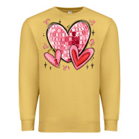 Antique Gold valentines hearts Premium Sweatshirt - MaliasSmallBusiness