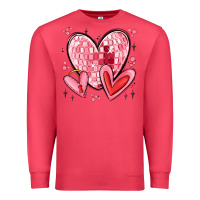 Cardinal valentines hearts Premium Sweatshirt - MaliasSmallBusiness