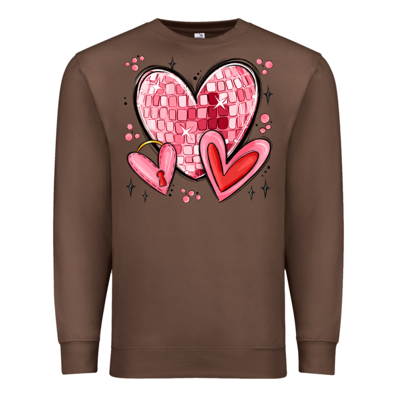 Valentines Hearts Premium Sweatshirt by MaliasSmallBusiness | Teevron