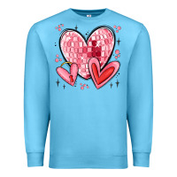 Ocean Blue valentines hearts Premium Sweatshirt - MaliasSmallBusiness