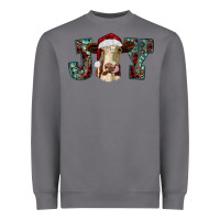 Storm christmas joy with heifer cow Heavyweight Sweatshirt - RanaPortraitStore