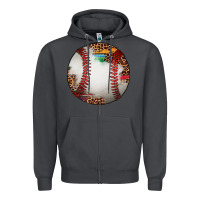 Smoke western baseball leopard serape pattern Zipper Hoodie - Artiststas