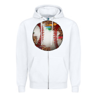 White western baseball leopard serape pattern Zipper Hoodie - Artiststas