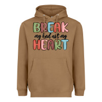 Toasted Coconut break my bed not my heart Heavyweight Hoodie - MaliasSmallBusiness