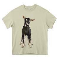 Hand Drawn Baby Alpine Goat Heavy Core Tee | Teevron