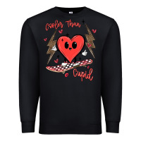 Black cooler than cupid Premium Sweatshirt - MaliasSmallBusiness