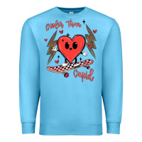 Ocean Blue cooler than cupid Premium Sweatshirt - MaliasSmallBusiness