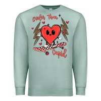 Seafoam cooler than cupid Premium Sweatshirt - MaliasSmallBusiness