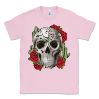 Bubblegum Pink skull cactus Classic Tee - JahusDesignShop