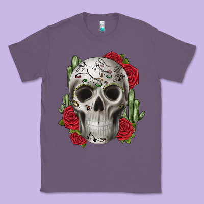 Skull Cactus Classic Tee Designed By Jahusdesignshop
