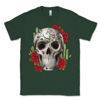 Sports Green skull cactus Classic Tee - JahusDesignShop