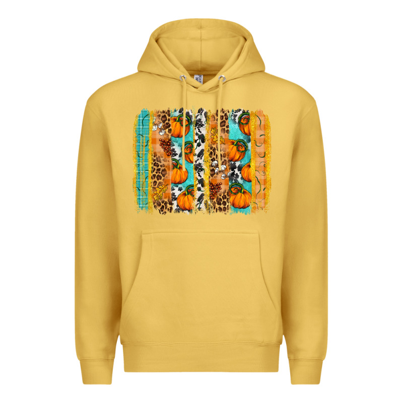 Fall Pumpkin Brushstroke Premium Hoodie by BundleAndBundleShop | Teevron