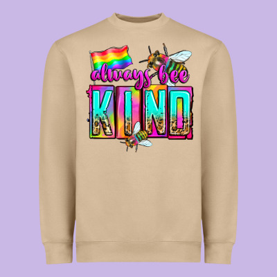 Always Bee Kind Heavyweight Sweatshirt Designed By Zillion Design Studio